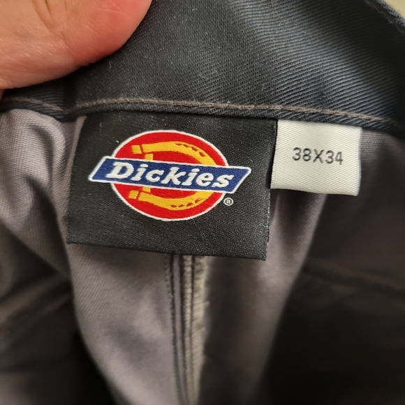 ❤ 3 For $35 Dickies relaxed fit straight leg utility cargo workwear pants 38x34 - Picture 10 of 11